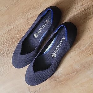 Rothy's navy blue ballet flat
